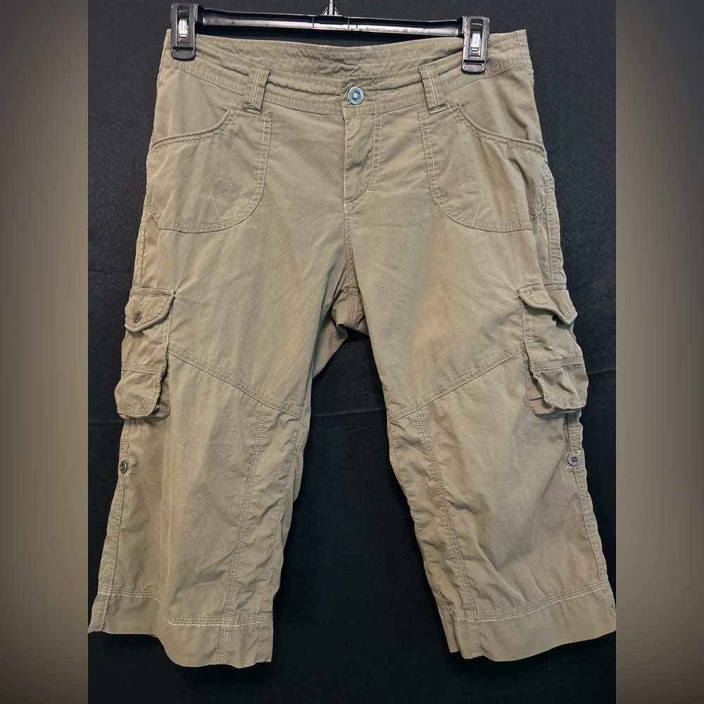 Kuhl Women’s Capris Pants Convertible Shorts Cargo Hiking Green Size 10